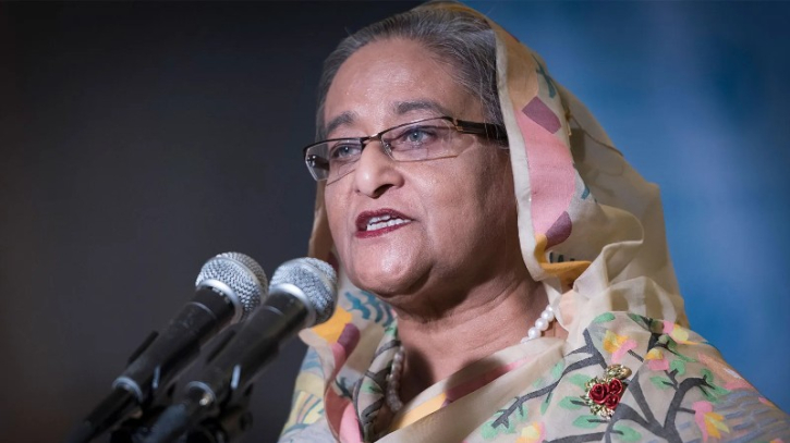 PM slams BNP’s silence about Israeli attack on Palestine