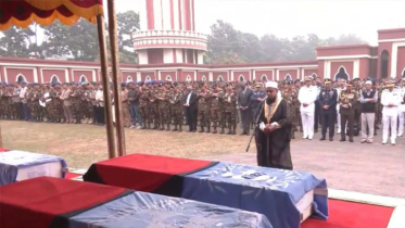 শান্তিরক্ষী মিশনে শহীদ ৬ বাংলাদেশি সেনার জানাজা সম্পন্ন