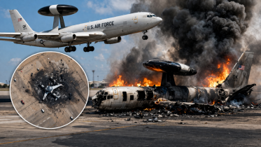 সৌদিতে ইরানি হামলায় যুক্তরাষ্ট্রের ‘ফ্লাইং রাডার বিমান’ ধ্বংস