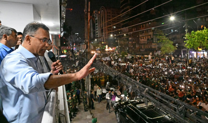 প্রধানমন্ত্রী হওয়ার পর প্রথমবার বিএনপি কার্যালয়ে তারেক রহমান